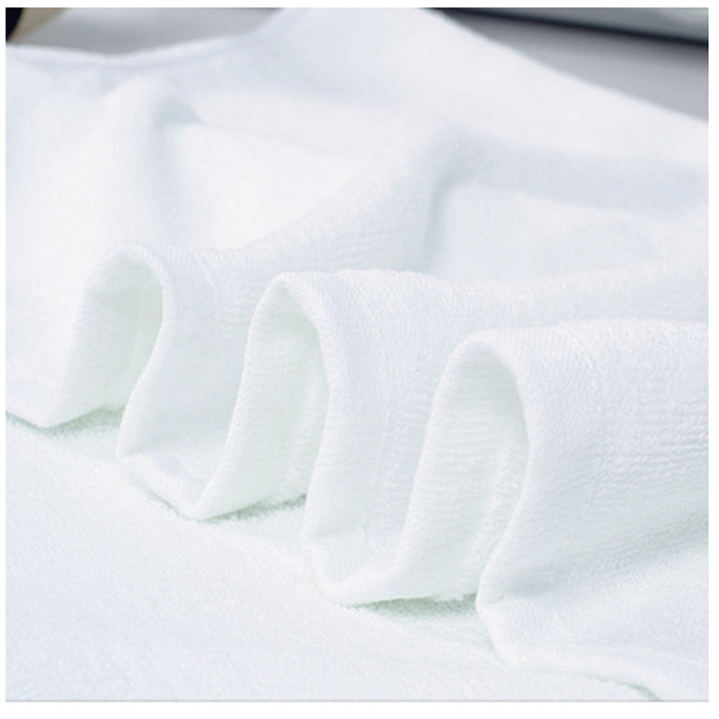 China wholesale hotel white cotton towel bath towel can be customized logo